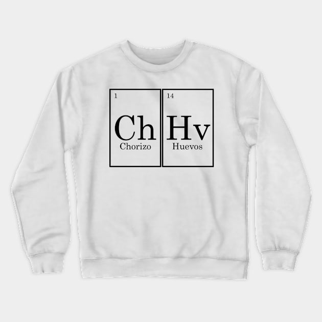 Chorizo Con Huevos Elemental Compound Crewneck Sweatshirt by Syfytology